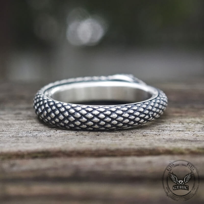 Ouroboros Sterling Silver Spinner Ring