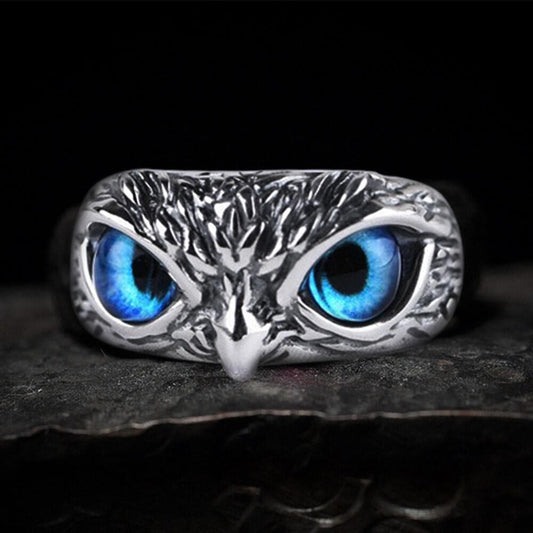 Owl Sterling Silver Animal Ring