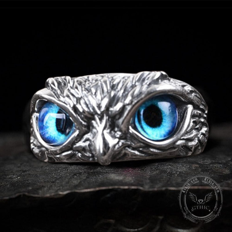 Owl Sterling Silver Animal Ring
