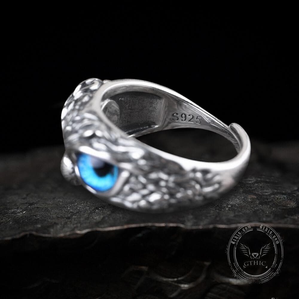 Owl Sterling Silver Animal Ring