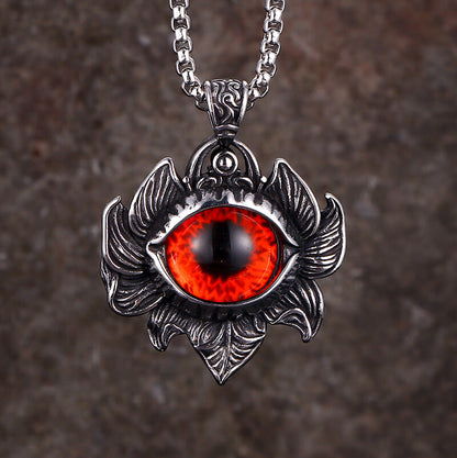 Pattern Devil Eye Stainless Steel Pendant