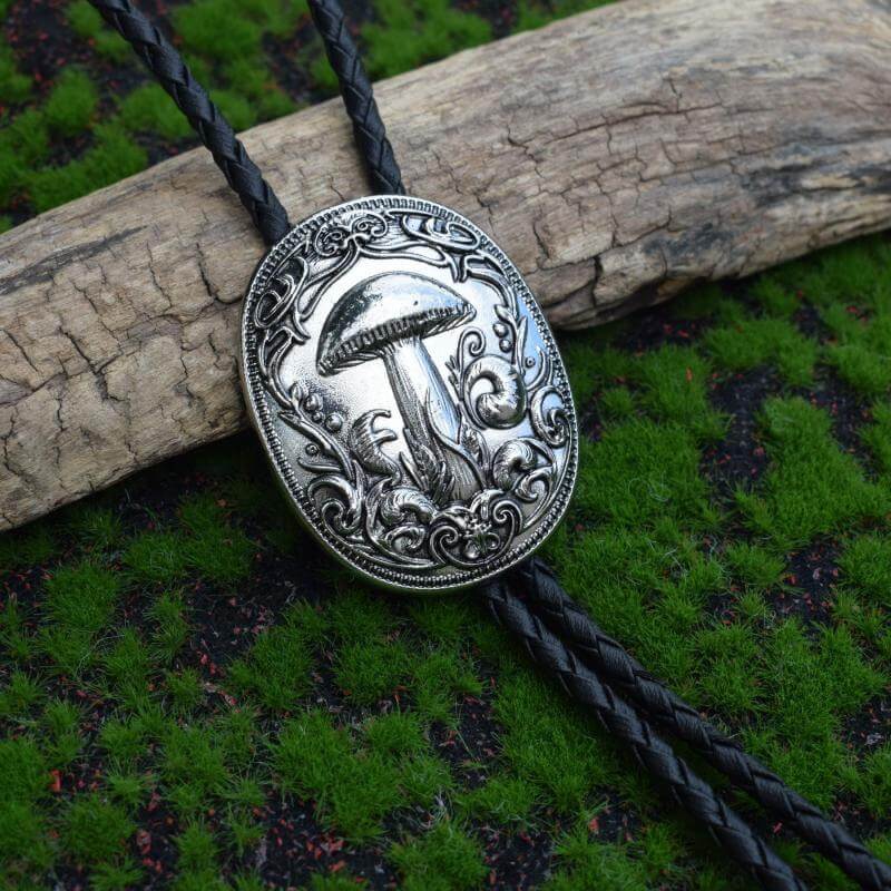 Rose Rabbit Mushroom Alloy Cowboy Bolo Tie