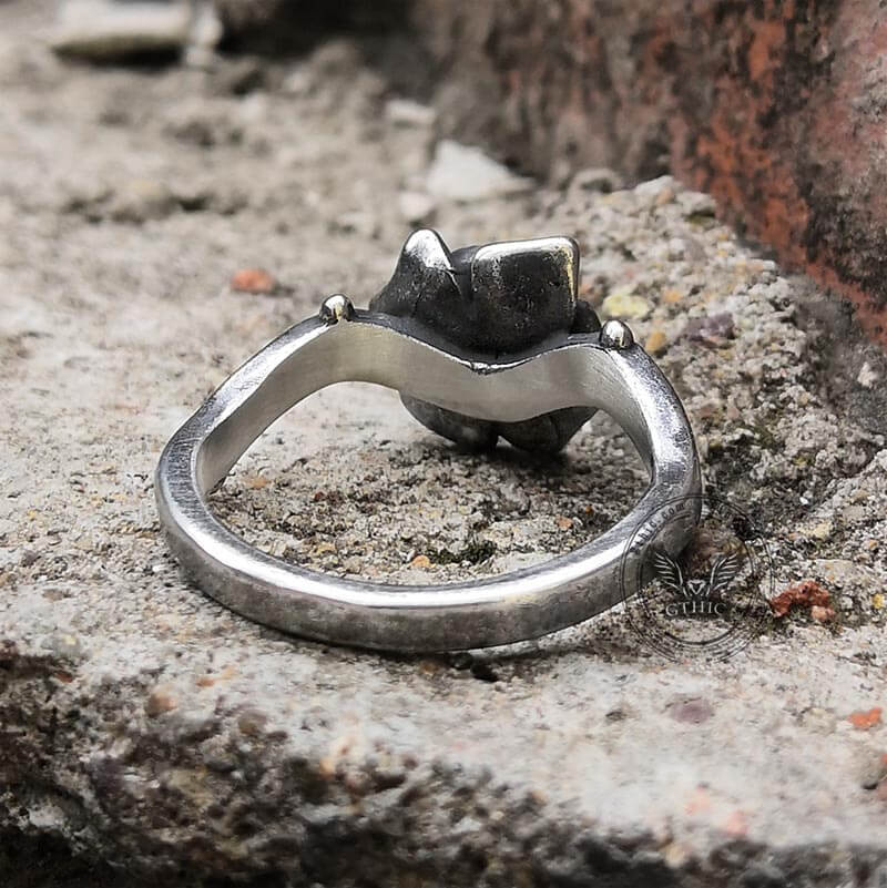 Rose Stainless Steel Gothic Ring