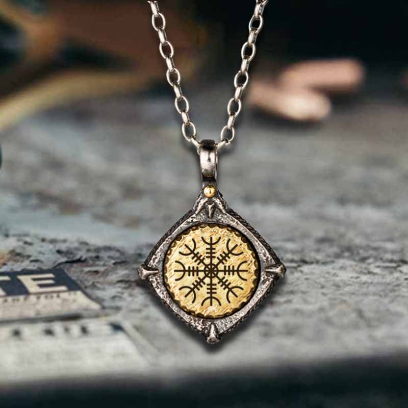 Rune Totem Sterling Silver Viking Pendant