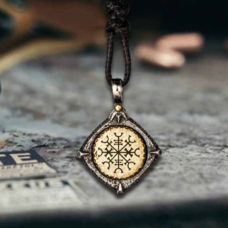 Rune Totem Sterling Silver Viking Pendant