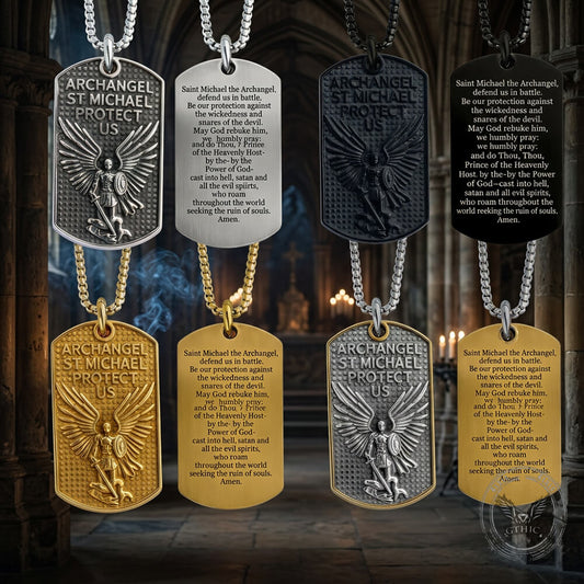Saint Michael Archangel Stainless Steel Protection Pendant