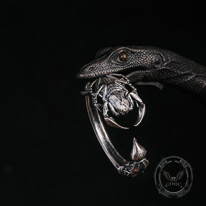 Scorpion Sterling Silver Animal Open Ring