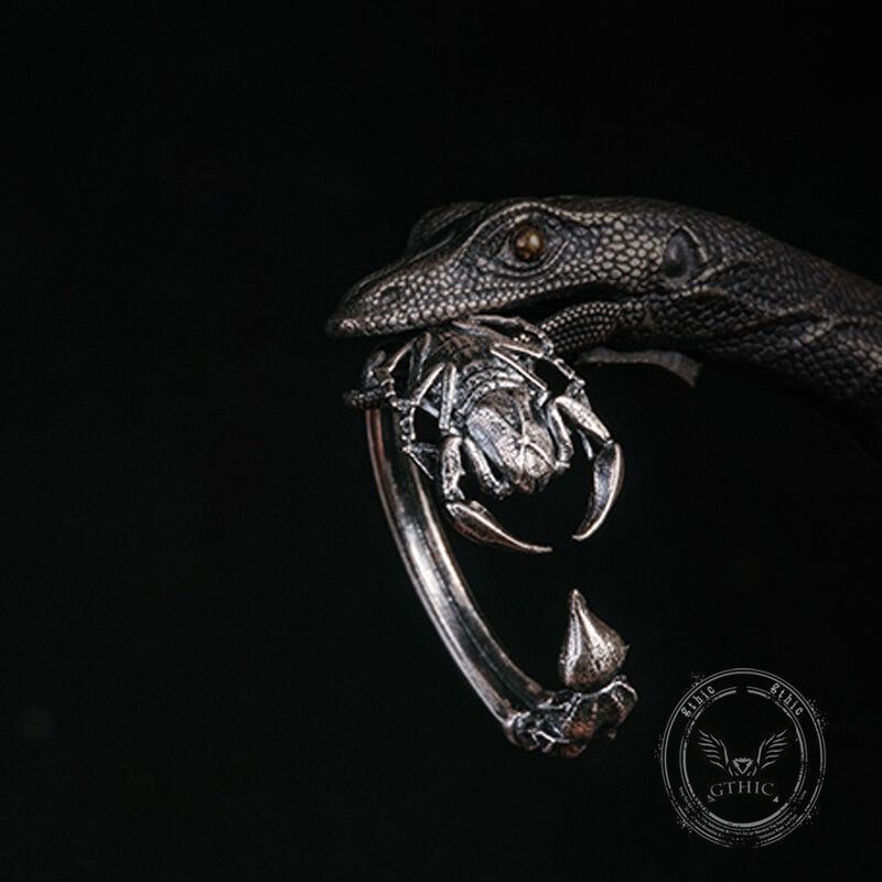 Scorpion Sterling Silver Animal Open Ring