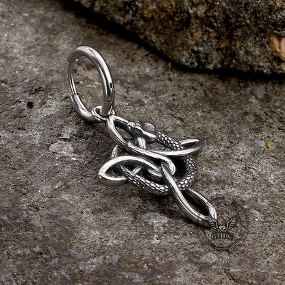 Snake Celtic Knot Stainless Steel Earrings