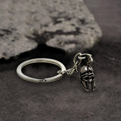 Spartan Helmet Brass Cufflinks Tie Clip