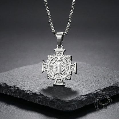 St. Benedict Cross Stainless Steel Pendant