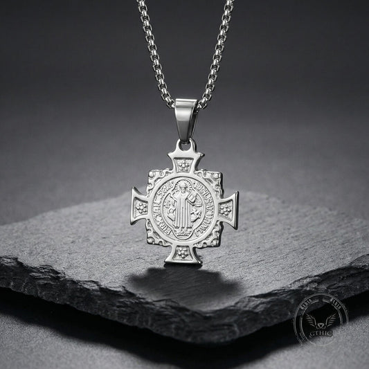 St. Benedict Cross Stainless Steel Pendant