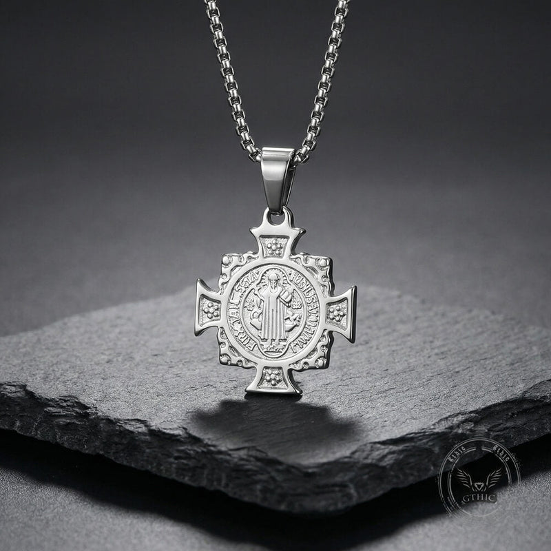 St. Benedict Cross Stainless Steel Pendant