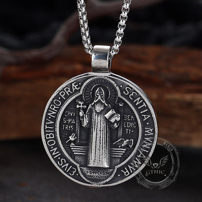St. Benedict Medal Stainless Steel Pendant