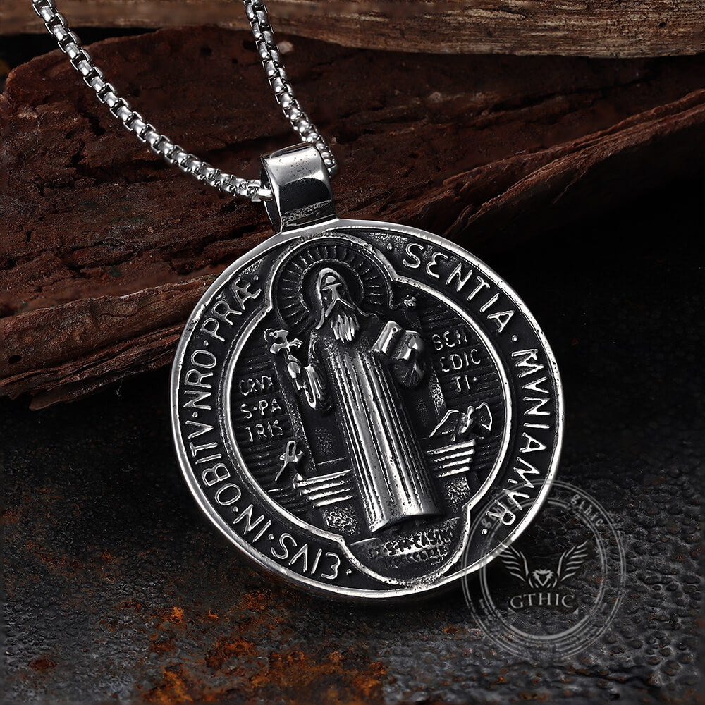 St. Benedict Medal Stainless Steel Pendant