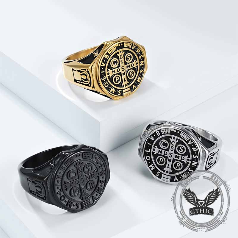 St. Benedict's Medal Stainless Steel Ring