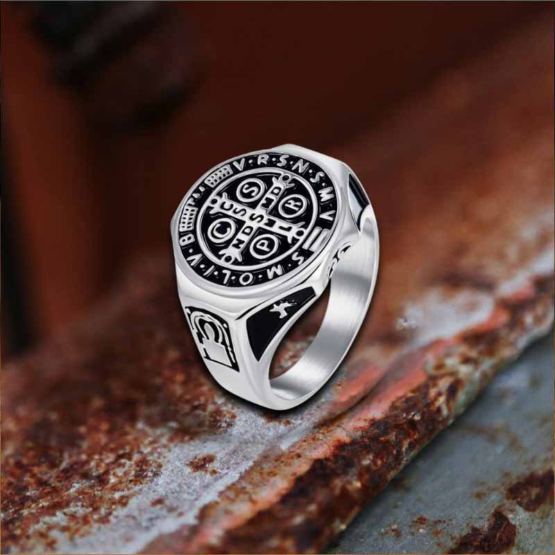 St. Benedict's Medal Stainless Steel Ring