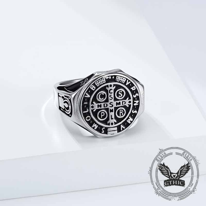 St. Benedict's Medal Stainless Steel Ring