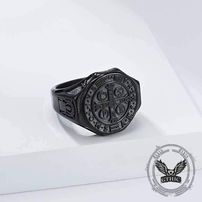 St. Benedict's Medal Stainless Steel Ring