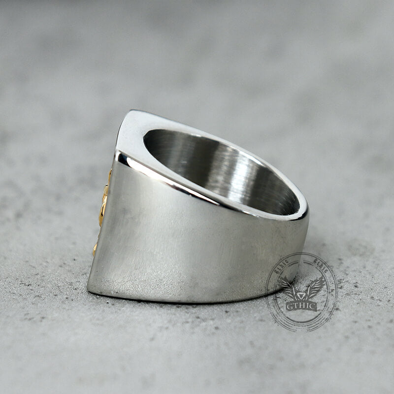 St. George Dragon Knight Slayer Stainless Steel Ring