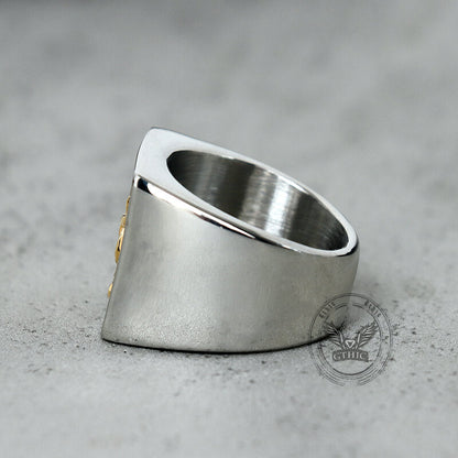 St. George Dragon Knight Slayer Stainless Steel Ring