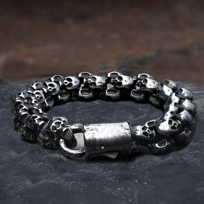 Stainless Steel Skull Bracelet