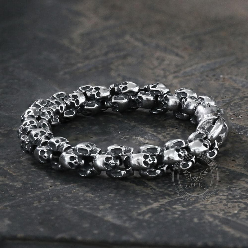 Stainless Steel Skull Bracelet