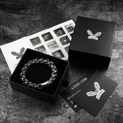 Stainless Steel Skull Bracelet