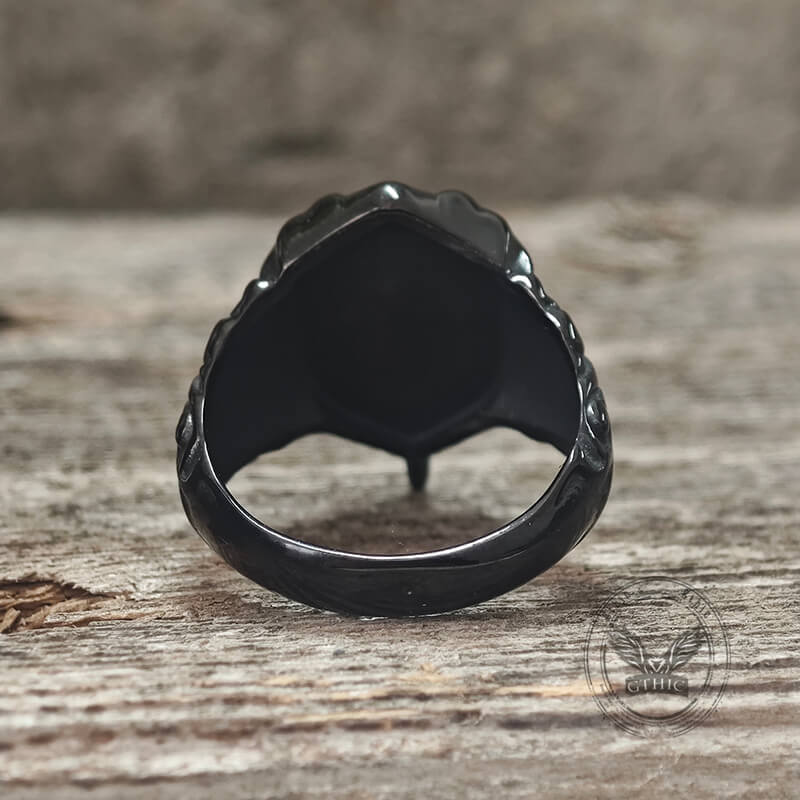 Sword Stainless Steel Skull Ring