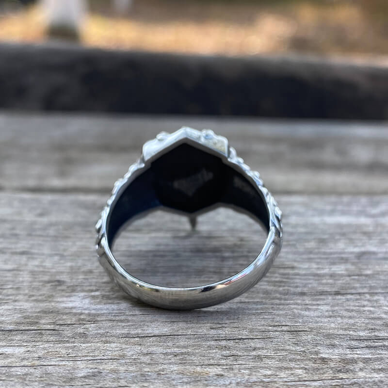Sword Stainless Steel Skull Ring