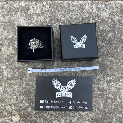 Sword Stainless Steel Skull Ring