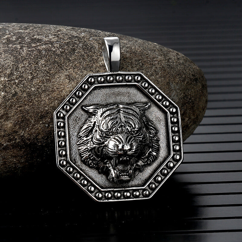 Tiger Head Stainless Steel Pendant