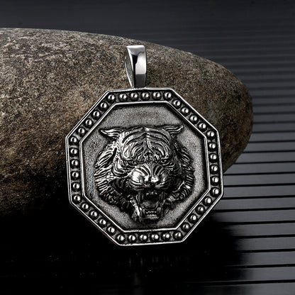 Tiger Head Stainless Steel Pendant
