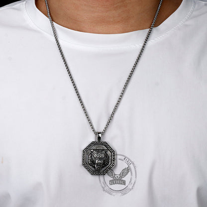 Tiger Head Stainless Steel Pendant
