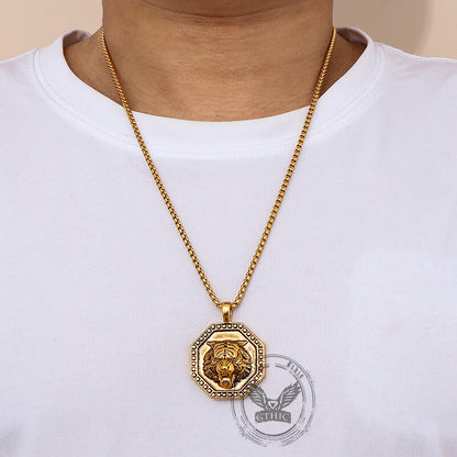 Tiger Head Stainless Steel Pendant