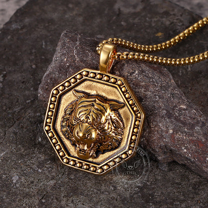 Tiger Head Stainless Steel Pendant