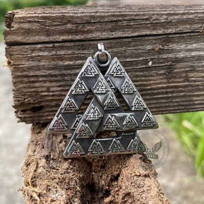Valknut Stainless Steel Viking Pendant