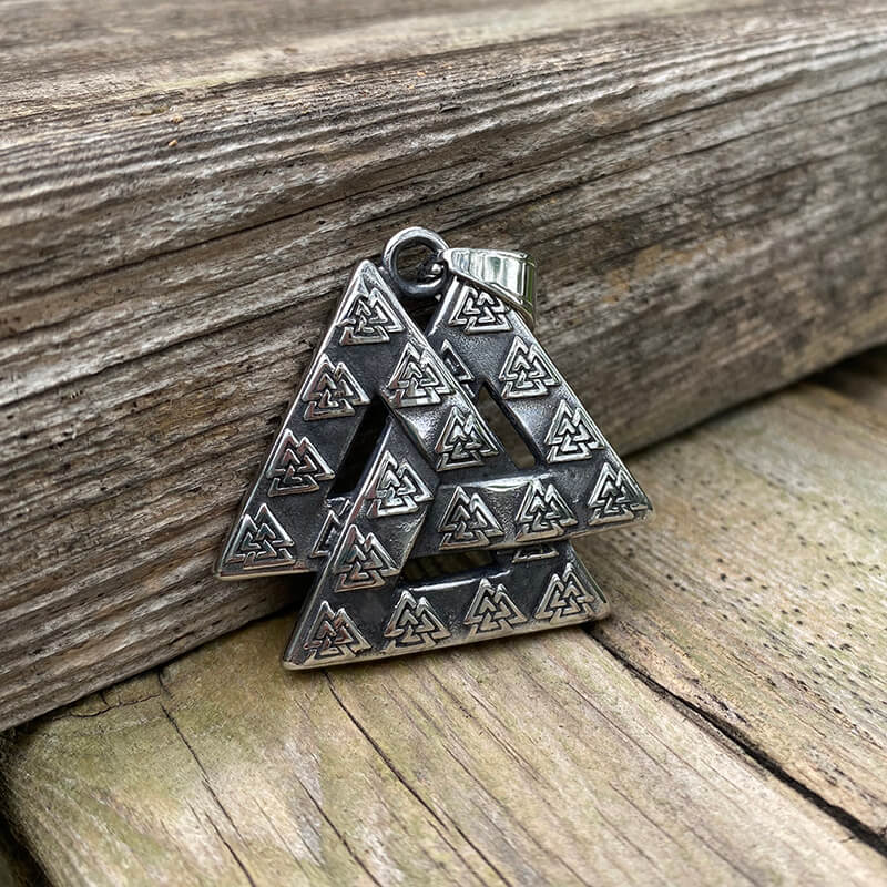 Valknut Stainless Steel Viking Pendant