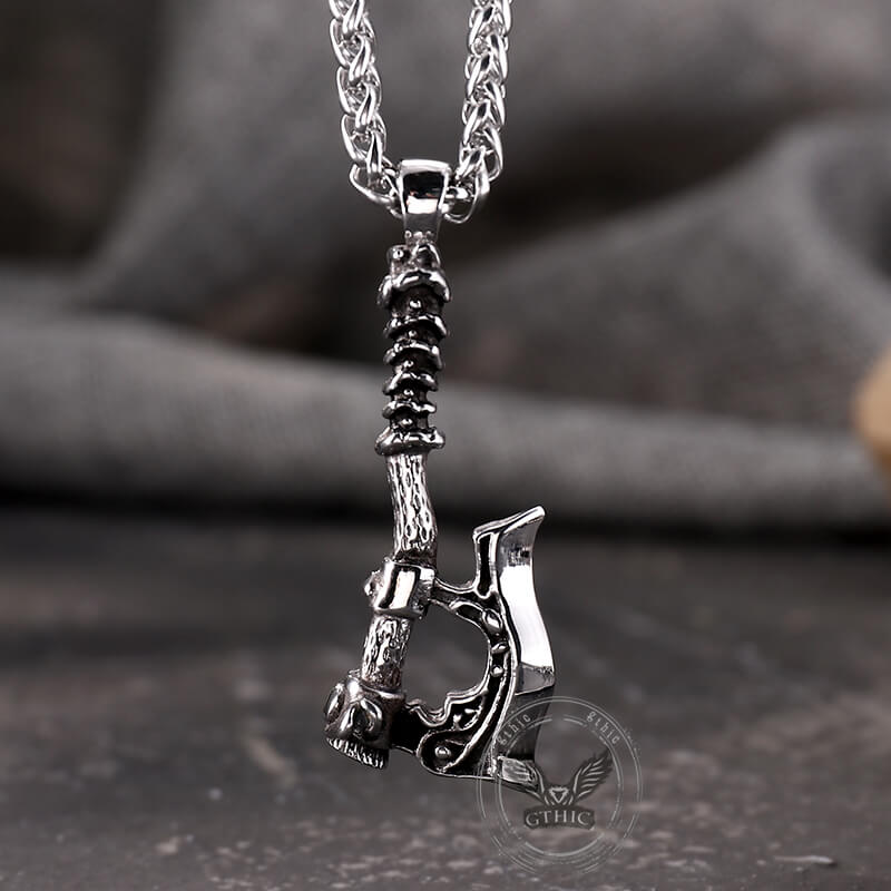 Viking Axe Stainless Steel Nordic Pendant