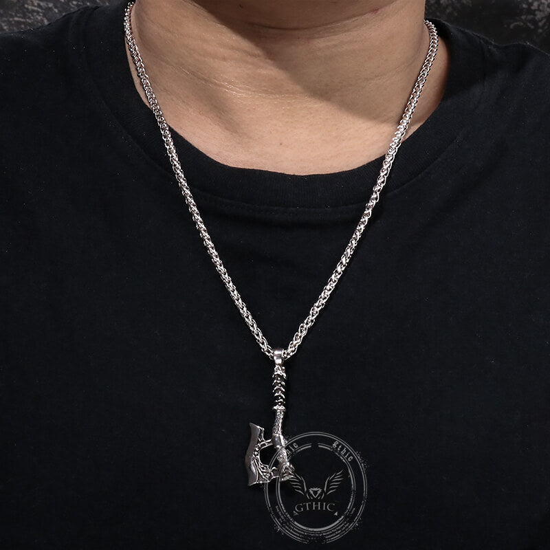 Viking Axe Stainless Steel Nordic Pendant