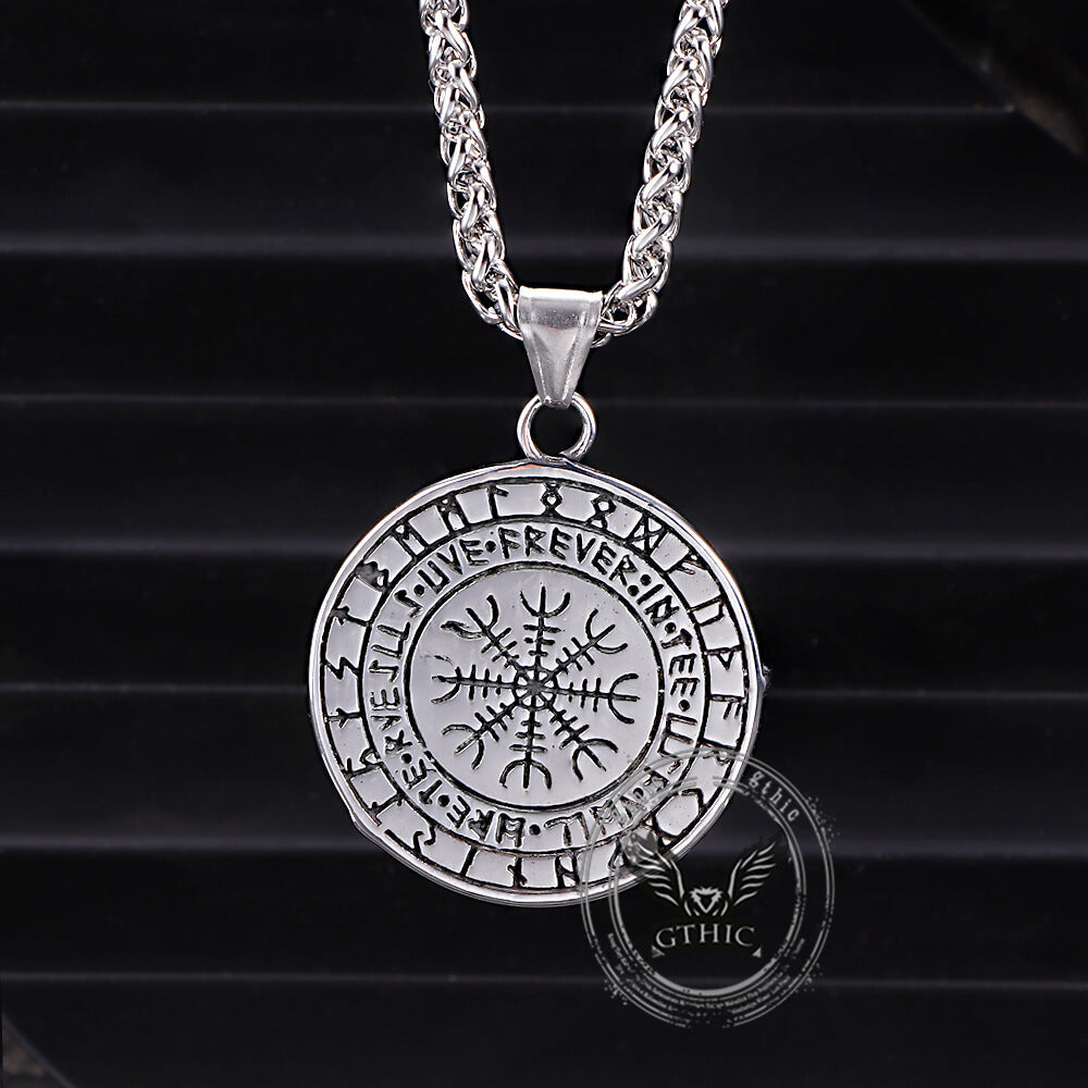 Viking Raven Stainless Steel Nordic Pendant
