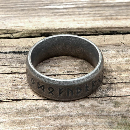 Viking Runes Stainless Steel Ring
