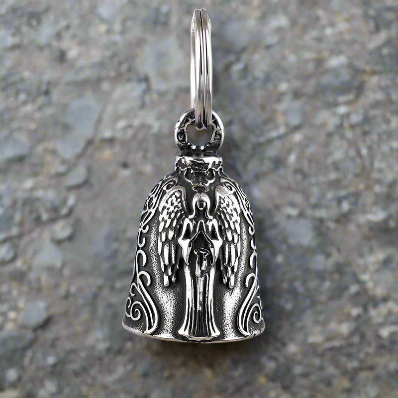 Virgin Mary Guardian Bell Stainless Steel Keychain