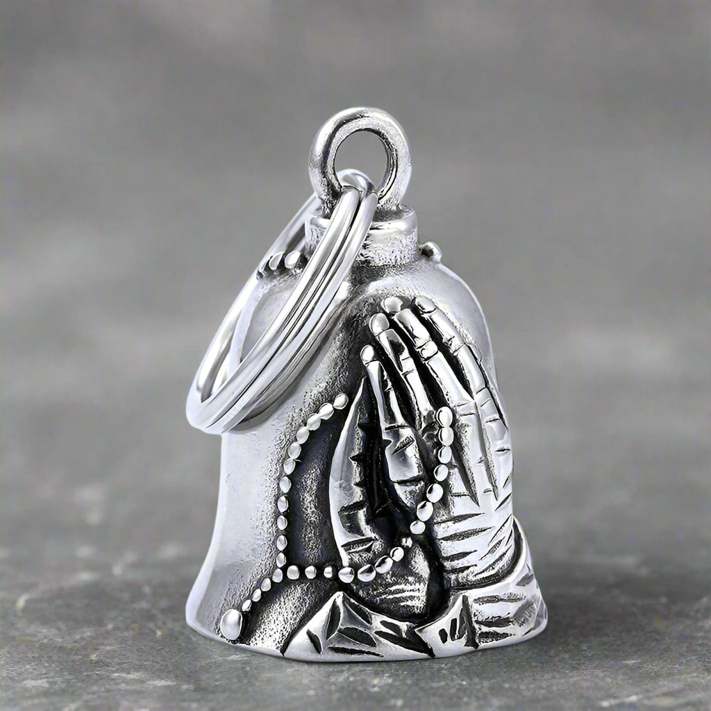 Virgin Mary Guardian Bell Stainless Steel Keychain