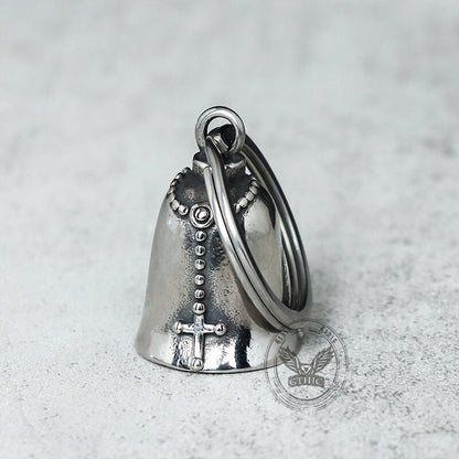 Virgin Mary Guardian Bell Stainless Steel Keychain