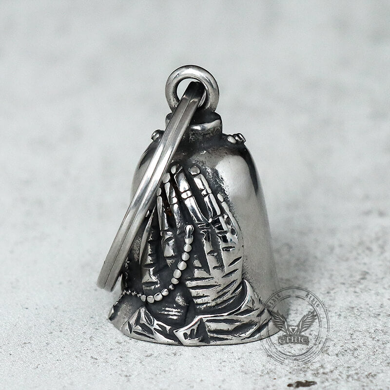 Virgin Mary Guardian Bell Stainless Steel Keychain