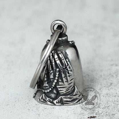Virgin Mary Guardian Bell Stainless Steel Keychain