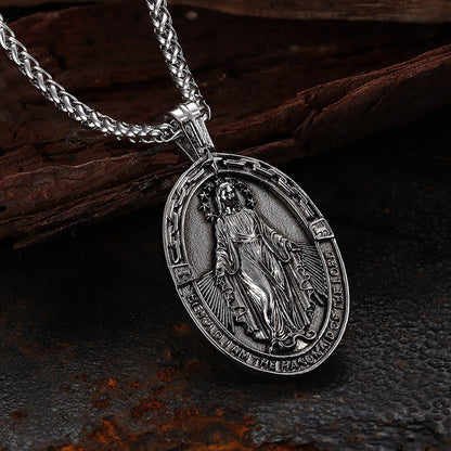 Virgin Mary Stainless Steel Religion Pendant