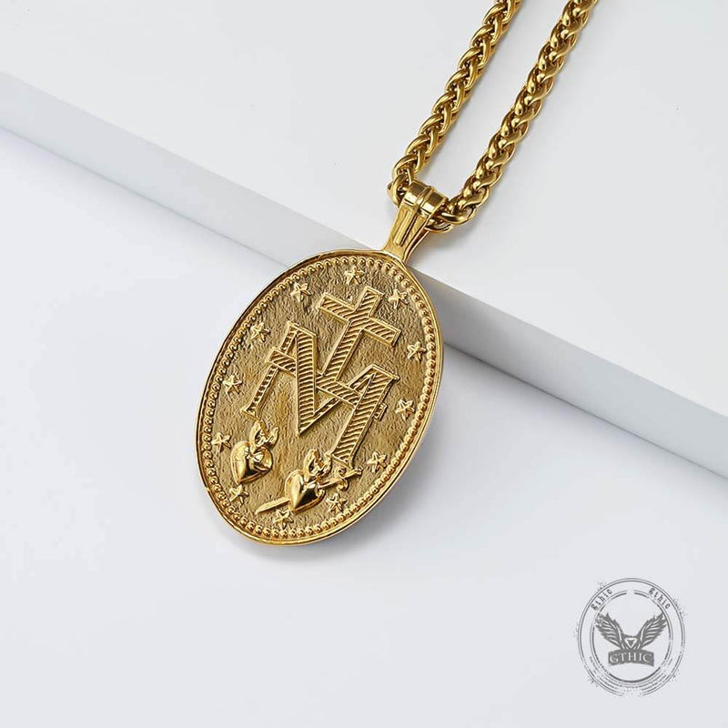 Virgin Mary Stainless Steel Religion Pendant