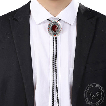 Western Totem Bolo Tie